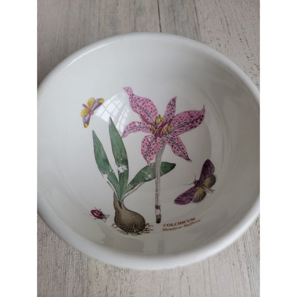 Portmeirion Botanic Gardens AS IS meadow saffron fruit bowl - Picture 2 of 9